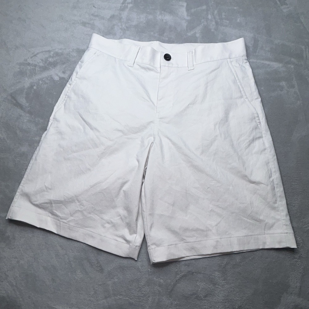 Lululemon Commission Shorts Mens 32 Khaki Tan 9" Inseam Chino Golf Performance